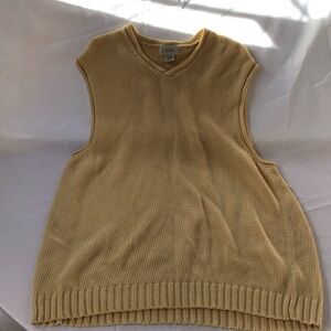 J. Crew Sleeveless Knit Sweater Vest in Pale Yellow
